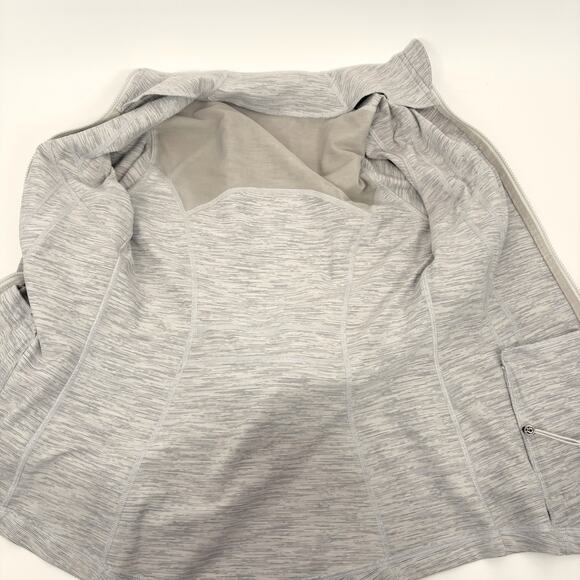 Lululemon Define Jacket 10 Full Zip Light Gray Gym Workout Training Yoga - Picture 8 of 10